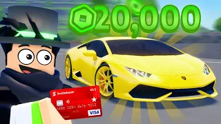 Spending 20,000 ROBUX On Roblox RACING Games!