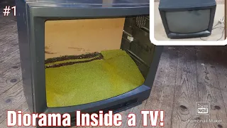Building a 1/32 Model Farm Diorama Inside a Television! (Part 1)