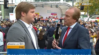 Wahlkampfabschluss der FDP: Alfred Schier im Gespräch mit Michael Bröcker