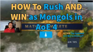 How to Rush and WIN as the Mongols in Age of Empires 4