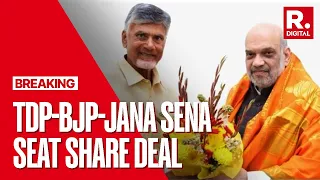BREAKING: TDP- BJP- JANA SENA Share Deal In Andhra Pradesh, BJP To Get 5-6 Seats For Lok Sabha Polls