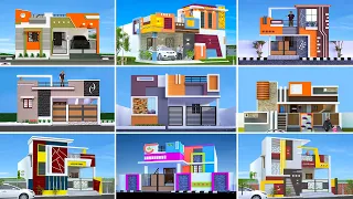 30+ Beautiful Modern Single Floor House Front Elevation Designs Photos HD 😍 Small House images