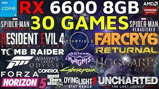 RX 6600 8GB Test in 30 Games in 2023