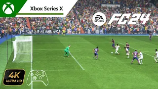 ⚽️ así es EA SPORTS FC24 - XBOX SERIES X - GAMEPLAY 4K - Primer partido