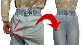 a Sewing Trick How To Fix Creases On the Trousers Easily!