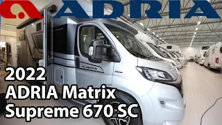 ADRIA Matrix Supreme 670 SC 2022 Motorhome 7,49 m