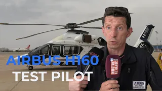 Le pilote d'essai du nouveau hélicoptère d'Airbus H160 séduit par les innovations technologiques