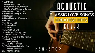 Acoustic Love Songs Greatest Hits Cover (Non-stop Playlist)