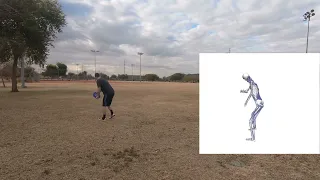 IMU Driven OpenSim: Ultimate Frisbee