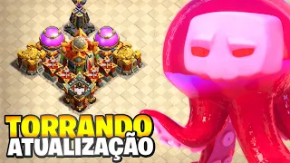 TORRANDO TODO MEU RECURSO NA NOVA ATUALIZAÇÃO E TESTEI O NOVO PET DO CLASH OF CLANS!