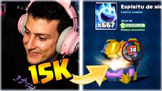 WIZA REACCIONA AL COFRE MAS GRANDE DE LA HISTORIA DE CLASH ROYALE (+15K CARTAS)