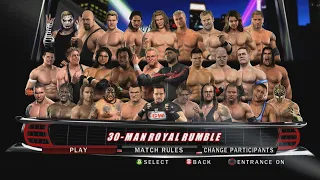 WWE Smackdown Vs Raw 2010 Gameplay - 30-Man Royal Rumble Match (No Commentary)