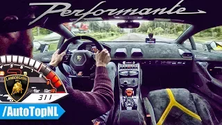 311km/h💥 LAMBORGHINI HURACAN PERFORMANTE on AUTOBAHN by AutoTopNL