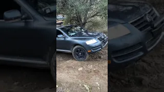 Volkswagen Touareg off roading attempt 2