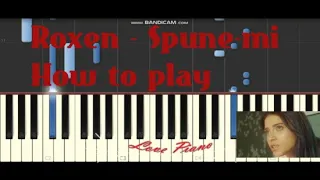 Roxen - Spune-mi Piano Tutorial (How to Play)