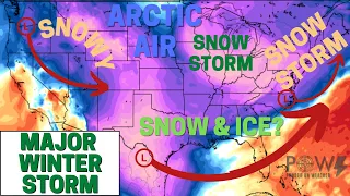 Major Winter Storm! Arctic Blast! Ice & Heavy Snow! - POW Weather Channel