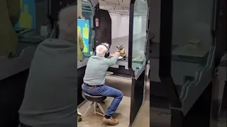 Old guy with a hand cannon