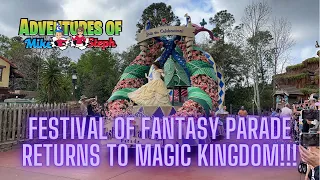 Festival of Fantasy Parade Returns to Magic Kingdom!! Full Parade 3/9/2022
