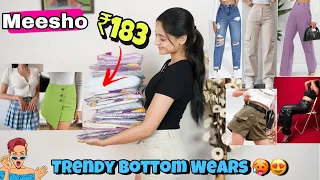 Huge Meesho *Bottom Wear* Haul😍🤯 | Starting at ₹183 only🤯😵‍💫 #meesho #meeshohaul #bottomwearhaul