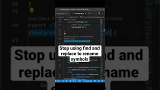 Stop using find and replace to rename your symbols!