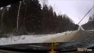 Snow Plow Accident || ViralHog