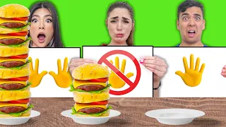 NO HAND VS ONE HAND VS TWO HAND | CRAZY EATING FOOD CHALLENGE & FUNNY SITUATIONS BY CRAFTY HACKS