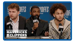 Luka Doncic, Kyrie Irving, Dereck Lively II | Mavs vs. Clippers Game 3 post-game press conference