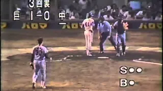 1982.08.06 江川卓　１−０完封 対中日