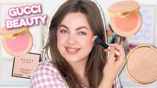 Gucci Beauty Blushes Review! Gucci Blush De Beauté | 02 Tender Apricot & 07 True Pink