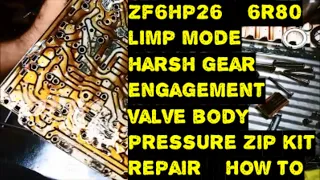 ZF6HP26 Zip Kit Ford Territory Limp Mode Harsh Gear Engagement Install Valve Body Zip Kit & Solenoid