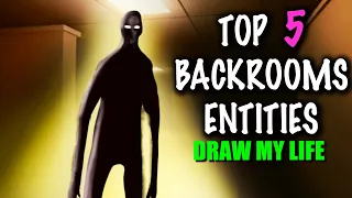 Top 5 Dangerous  Backrooms Creatures | Draw My Life