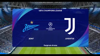 PES 21 Зенит-Ювентус Лига Чемпионов УЕФА