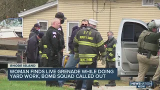 Bomb squad disposes of live grenade found in Rhode Island yard