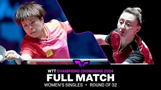 FULL MATCH | Sofia POLCANOVA vs WANG Yidi | WS R32 | #WTTChongqing 2024