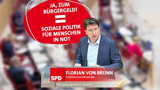 "Ja" zum Bürgergeld – Soziale Politik für Menschen in Not | Florian von Brunn