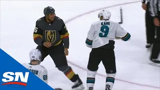 Ryan Reaves & Evander Kane Exchange Haymakers In Heavyweight Fight