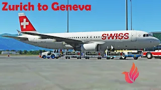 MSFS LIVE | Fenix A320 | Zurich to Geneva (Round - Trip) | GSX | VATSIM