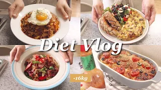 Diet Vlog, lost 16kg 🔥 Getting over weight-loss plateau, changing diet menu, clean diet menu,