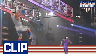 Saving His Best Till Last In The Eliminator | American Gladiators