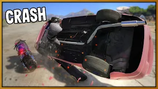 GTA 5 Roleplay - 'HUGE' Drag Bike Crash!! | RedlineRP #883