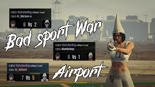 Airport Bad Sports FreeMode TryHards Making Their Own Rules🚷Gta5 Online