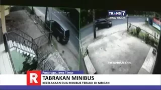 Tabrakan Minibus Terekam CCTV