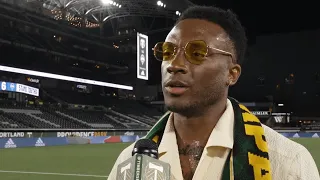 Rodney Wallace after the game on his retirement: "It's just peace that I'm able to come back here"