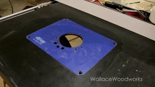 I cut a hole in my Sawstop! Kreg Router Plate Install Using Router Template Bearings