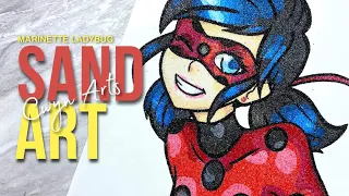 Miraculous Ladybug Sand Art Masterpiece Unveiled! 🐞✨ | Craft Your Heroic Vision with Cwyn Arts