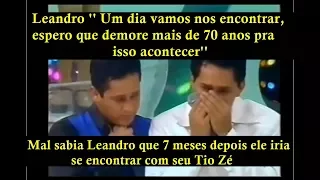 Leandro e Leonardo se EMOCIONAM com Homenagem ao Tio Zé  - 16/11/1997