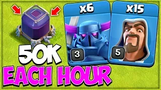 50k Dark Elixir an Hour or More! Easy TH 9 DE Farming Army and More in Clash of Clans