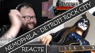 BRAZILIAN BASS PLAYER REACTS | NEMOPHILA - DETROIT ROCK CITY