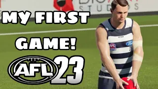 MY FIRST GAME OF AFL 23!