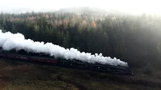 Hogwarts Express Steam Train Crianlarich Drone DJI Mavic Mini    4K